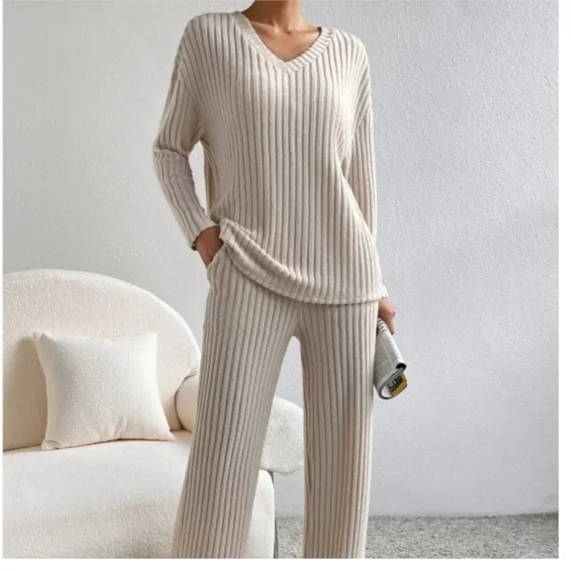 Rayne – Ribbed Knit Lounge Set for Women