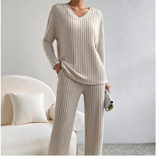 Rayne – Ribbed Knit Lounge Set for Women