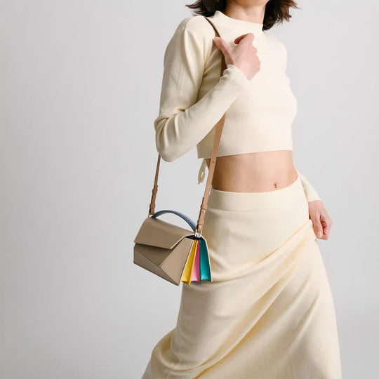 Emery – Geometric Color-Block Handbag for Women