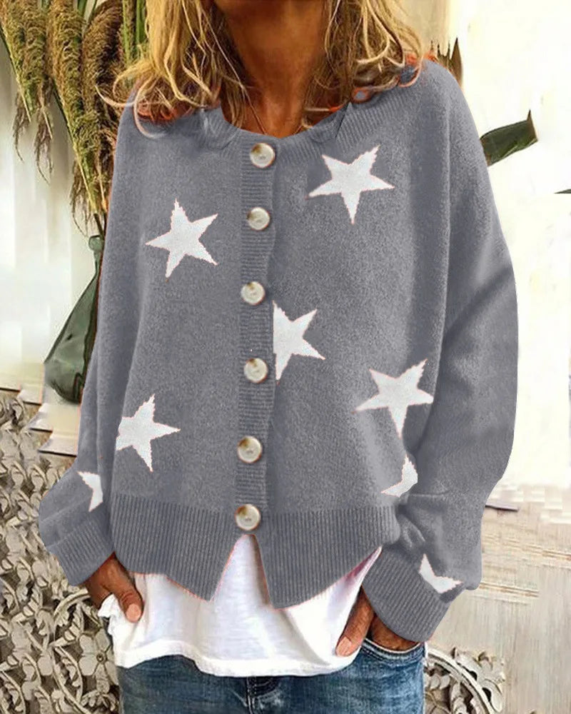 SAGE | RELAXED BUTTON CARDIGAN