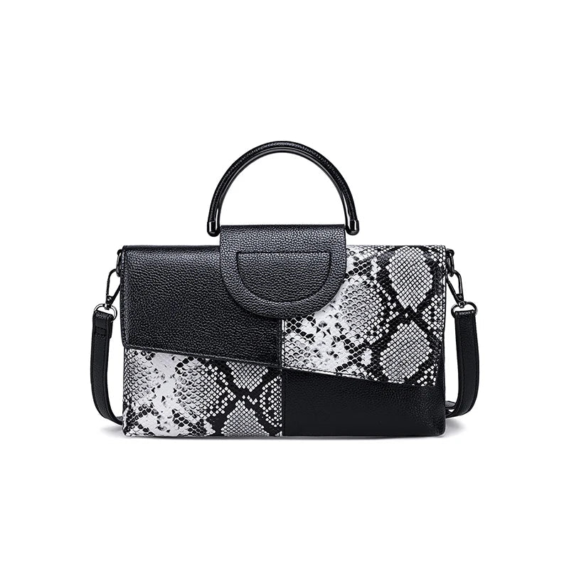 Annemarie – Black Structured Leather Handbag