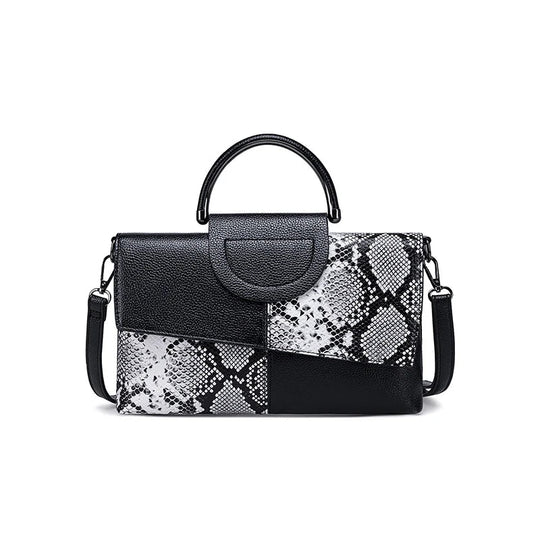 Annemarie – Black Structured Leather Handbag