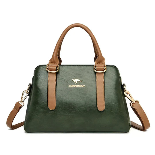Arlette – Burgundy Double-Handled Handbag