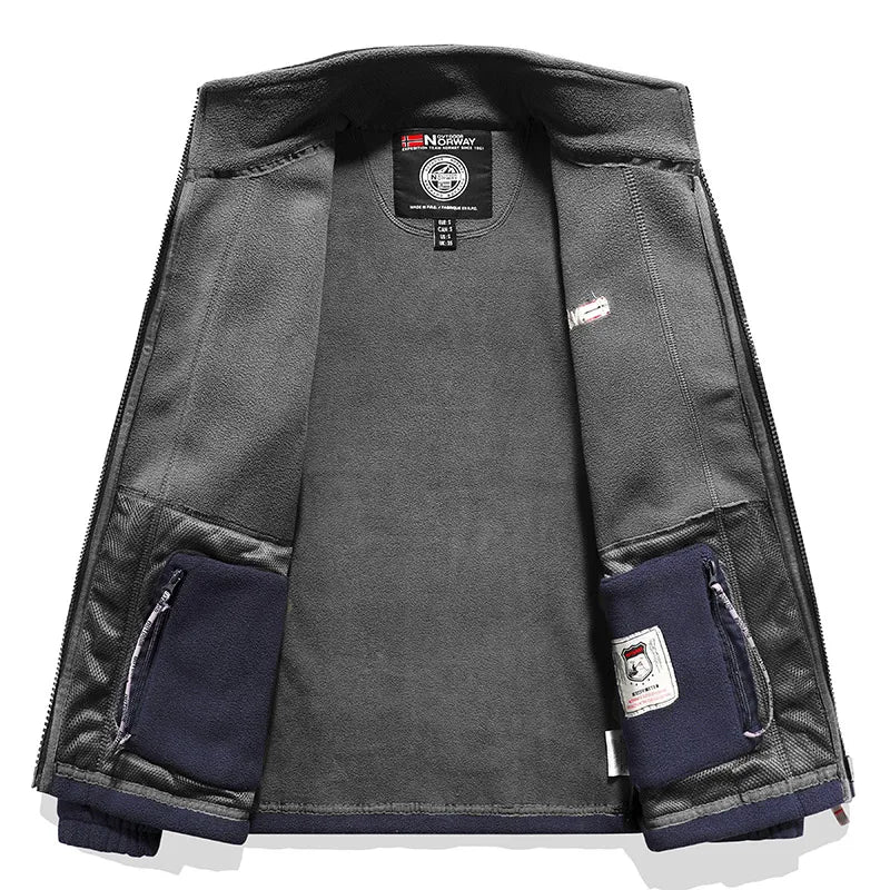 Preston – Classic Fleece Zip-Up Jacket for Men