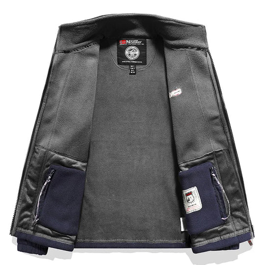 Preston – Classic Fleece Zip-Up Jacket for Men