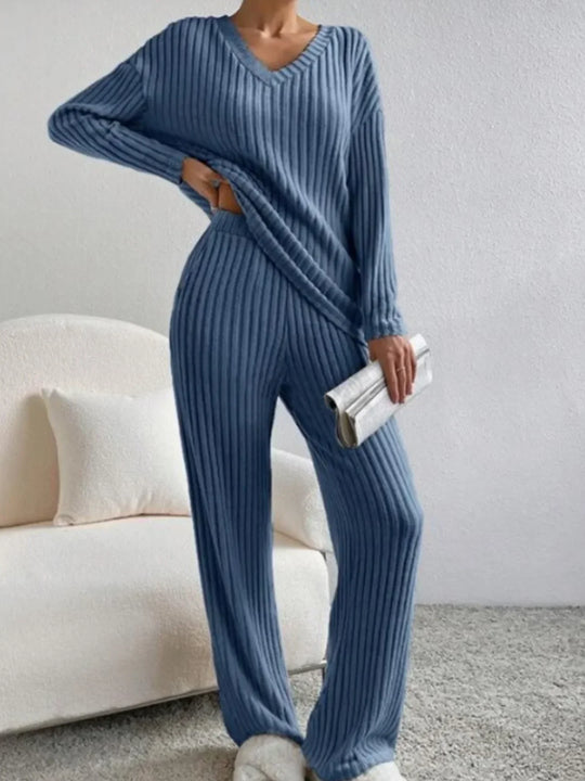Rayne – Ribbed Knit Lounge Set for Women