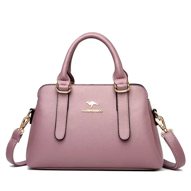 Arlette – Burgundy Double-Handled Handbag