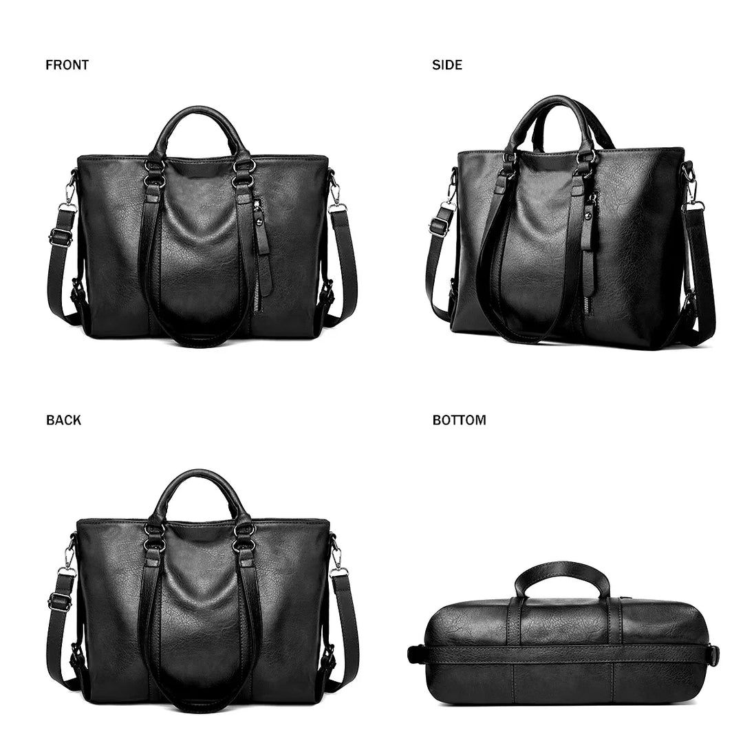 Amanda – Spacious Leather Shoulder Bag