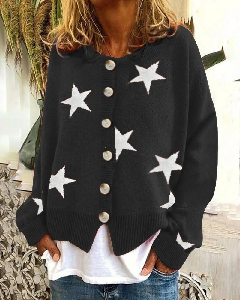 SAGE | RELAXED BUTTON CARDIGAN