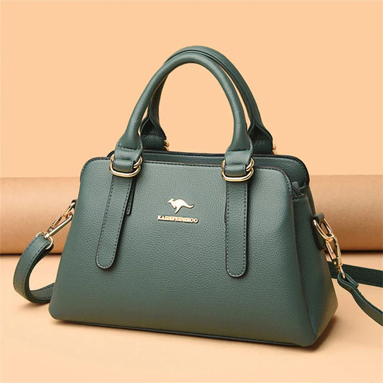Arlette – Burgundy Double-Handled Handbag