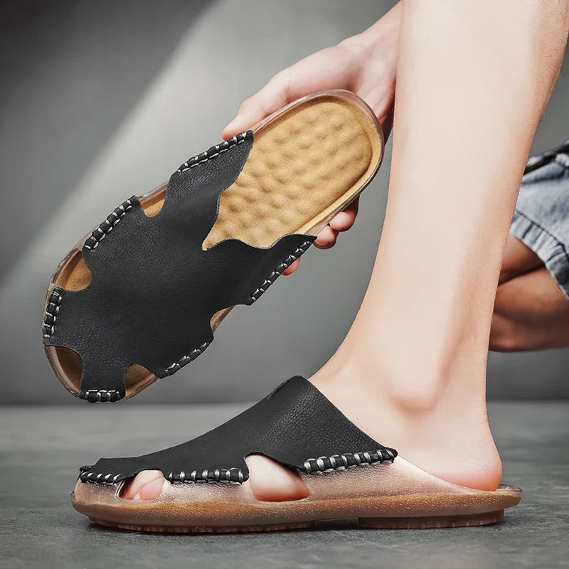 Martin - AeroFlex Leather Slides