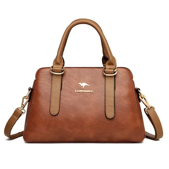 Arlette – Burgundy Double-Handled Handbag