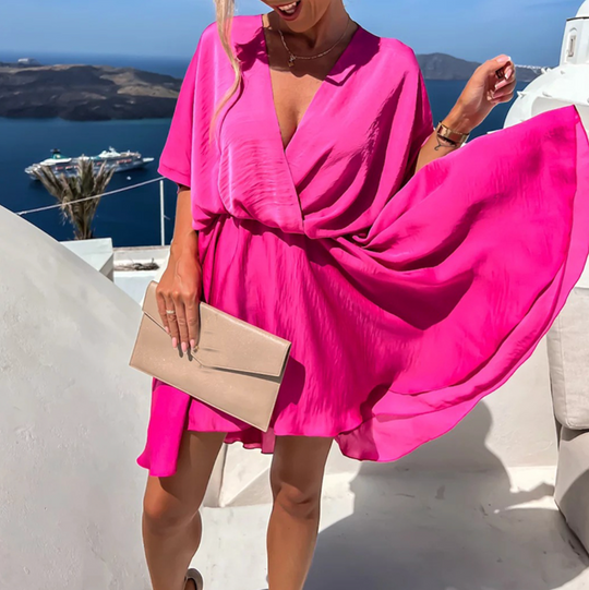 Blossom – Draped Vacation Mini Dress