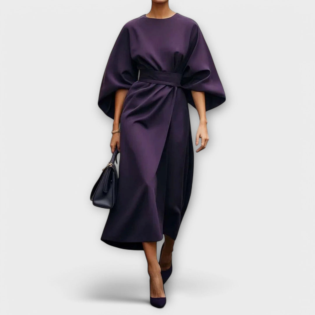 Maivira – Elegant Dress with Waist Pleats