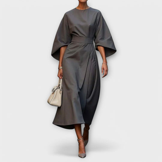 Maivira – Elegant Dress with Waist Pleats