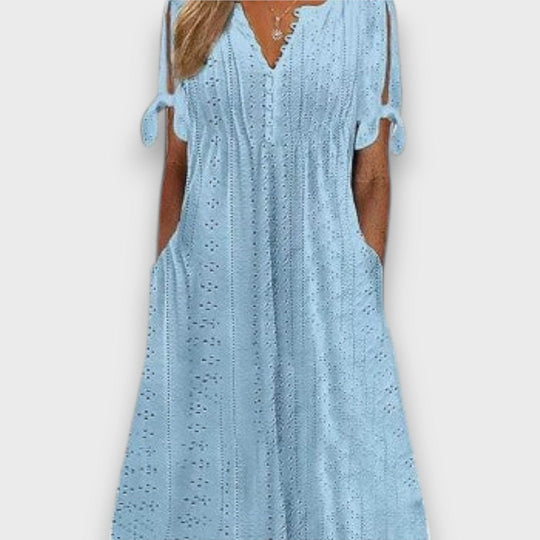 Aureline – Feminine Summer Dress with Lace Pattern