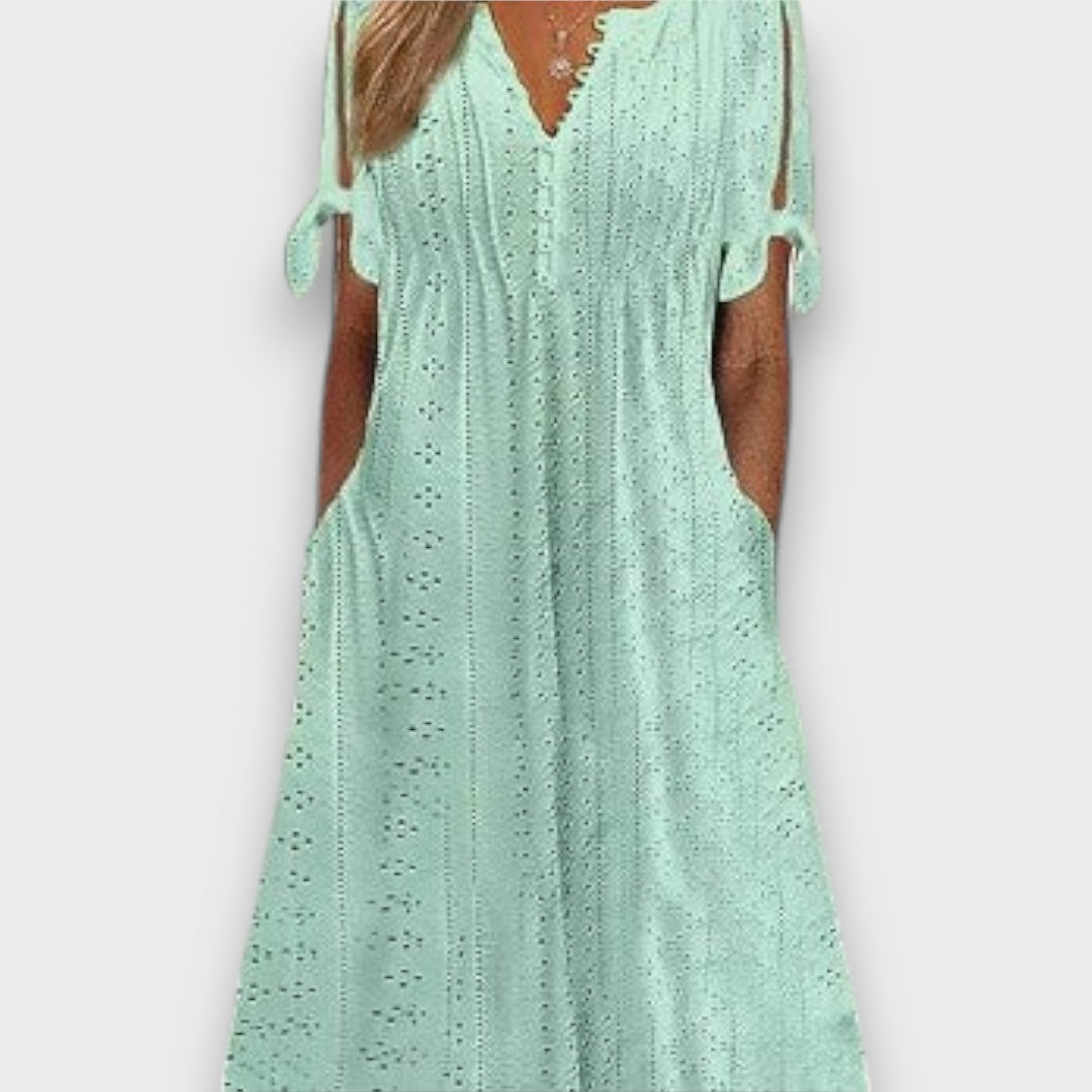 Aureline – Feminine Summer Dress with Lace Pattern