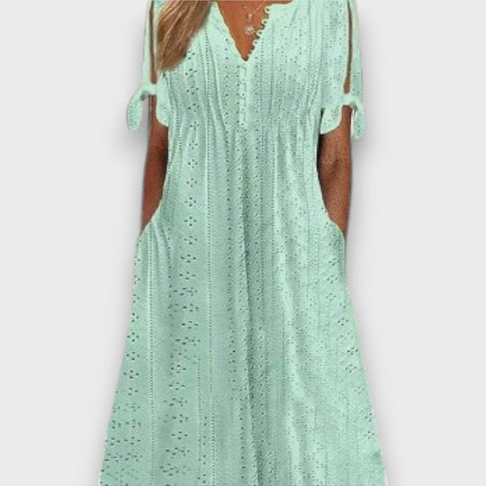 Aureline – Feminine Summer Dress with Lace Pattern
