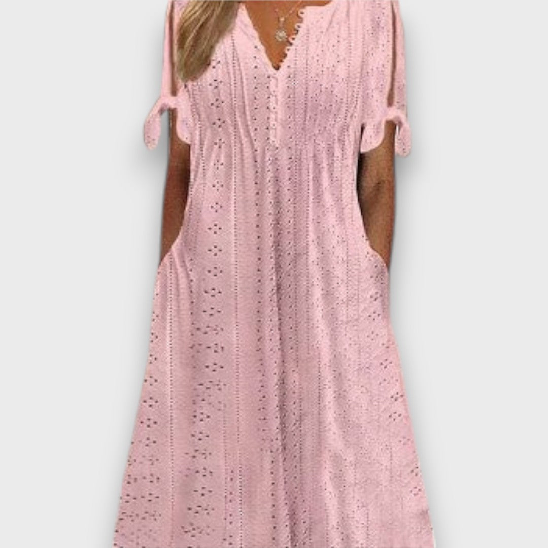 Aureline – Feminine Summer Dress with Lace Pattern