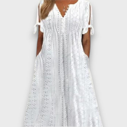 Aureline – Feminine Summer Dress with Lace Pattern