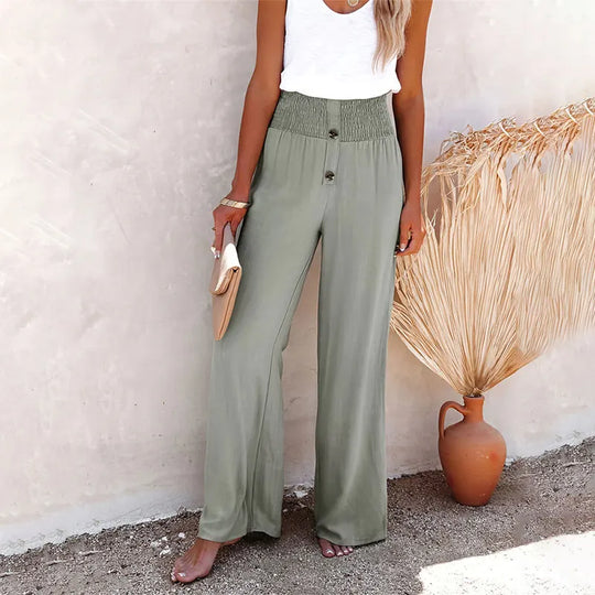 Brooklyn – High-Waisted Wide-Leg Trousers for Women