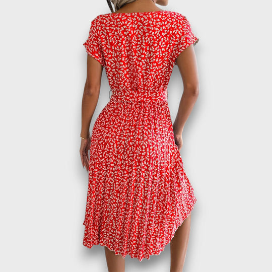 Florienne – Pleated Dress with Playful Charm