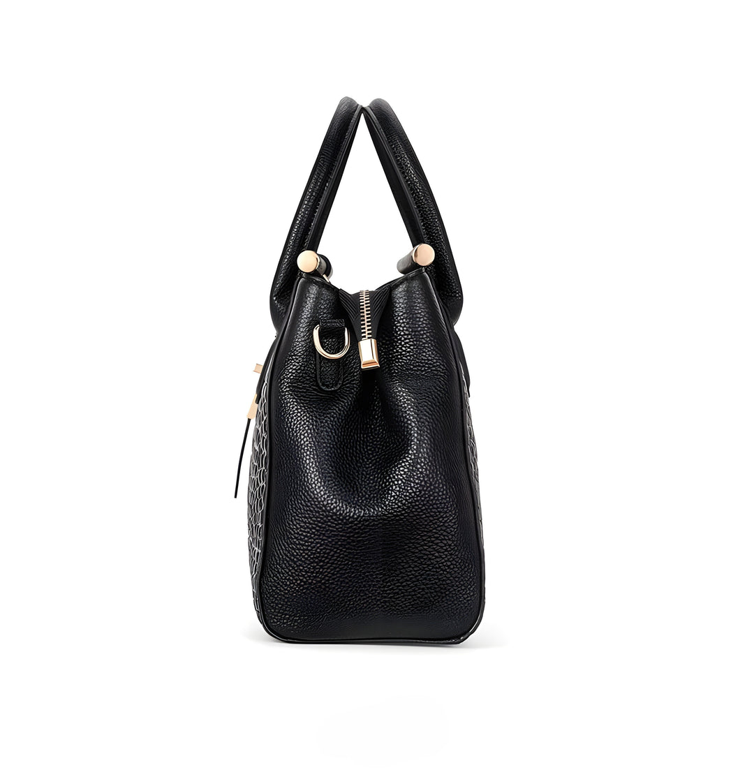 Diora  – Croc-Embossed Leather Tote for Women