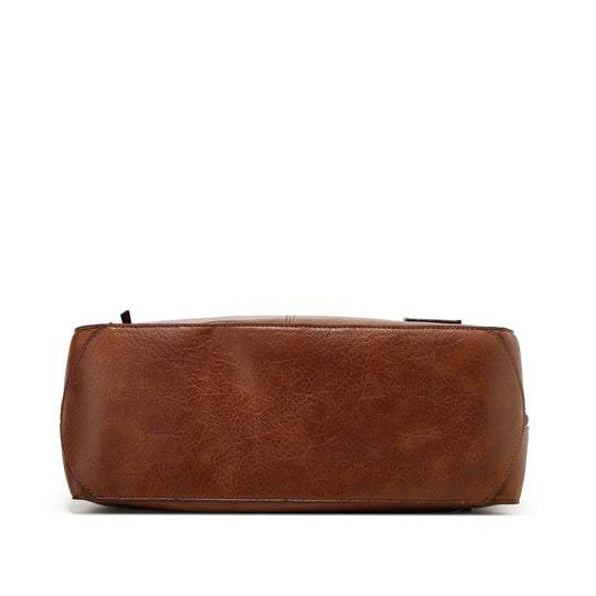 Constance – Classic Multi-Pocket Leather Shoulder Bag