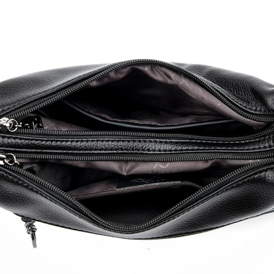 Laurel – Two-Tone Leather Shoulder Hobo Bag for Women