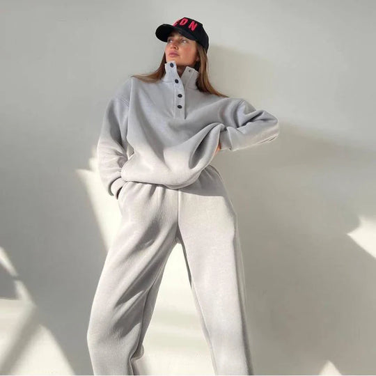 Hadlee – Button-Up Lounge Set for Women