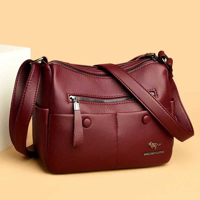 Anjelica – Elegant Faux Leather Shoulder Bag for Women