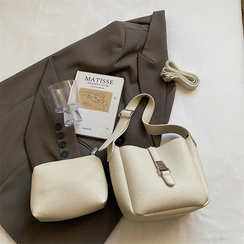 Arianna – Contemporary Leather-Style Bucket Bag