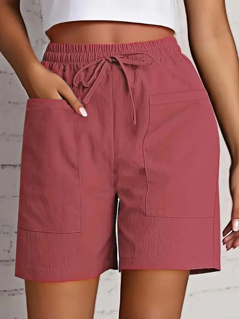 Diletta – Casual Drawstring Cotton Shorts for Women