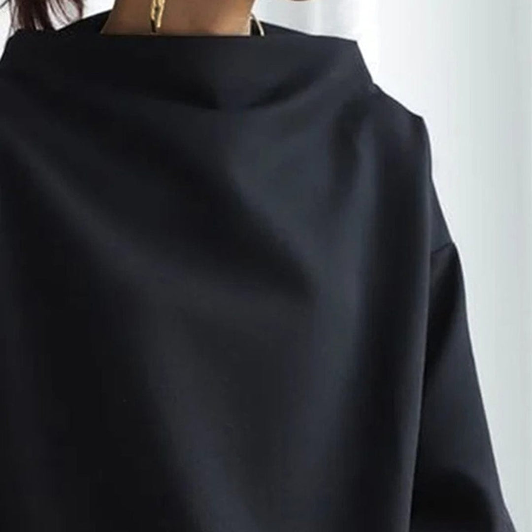 Mariella – Elegant High-Neck Oversized Top for Women