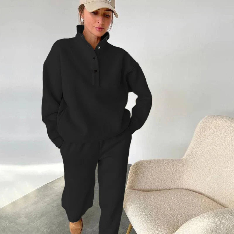 Hadlee – Button-Up Lounge Set for Women
