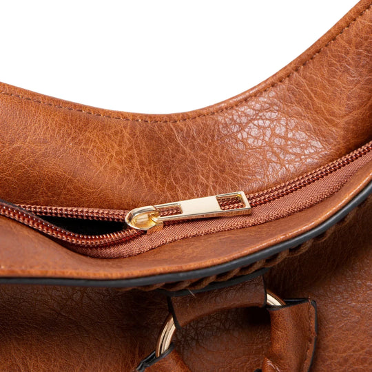 Majel – Women’s Tassel Accent Leather Tote
