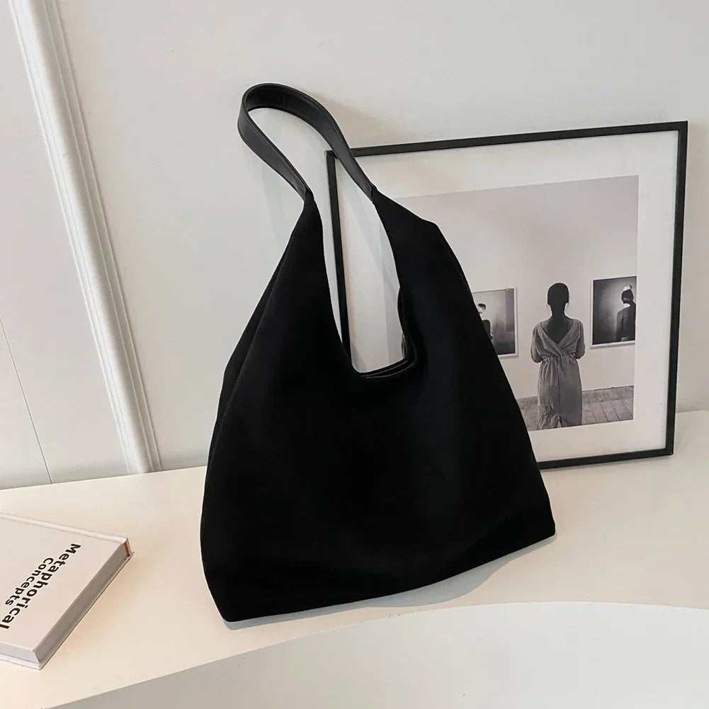 Anneli – Women's Shoulder Bag with Soft Suede Appearance
