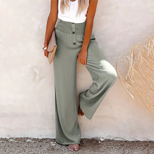 Brooklyn – High-Waisted Wide-Leg Trousers for Women