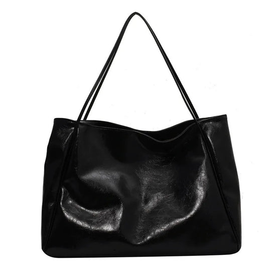 Ayleen – Large Brown Leather-Style Tote Bag
