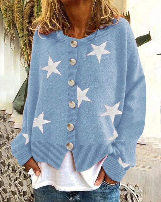 SAGE | RELAXED BUTTON CARDIGAN