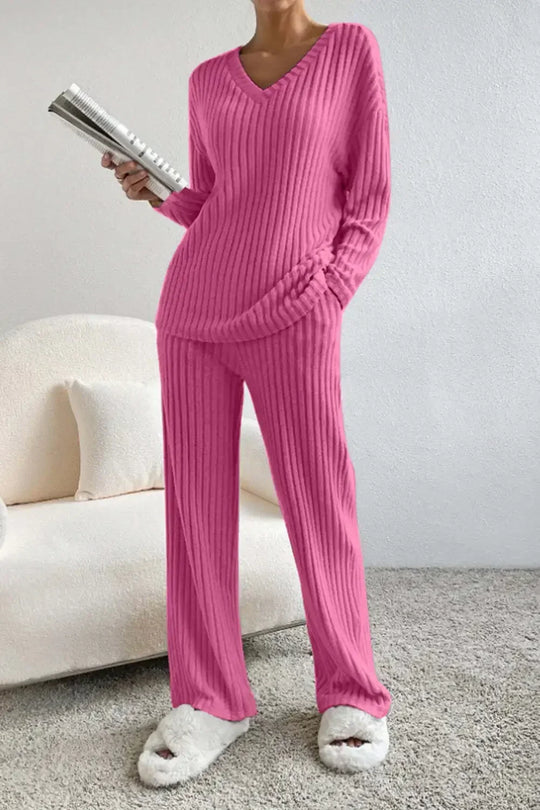 Rayne – Ribbed Knit Lounge Set for Women