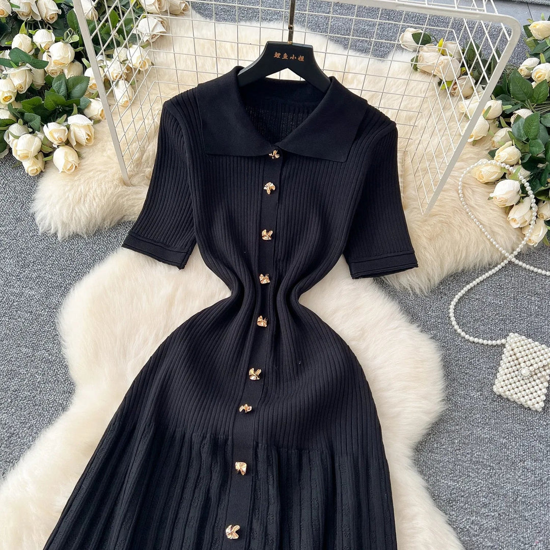 Elizza – Button-Down Midi Dress for Women