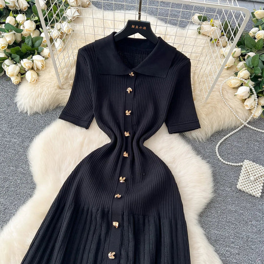 Elizza – Button-Down Midi Dress for Women