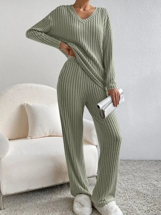 Rayne – Ribbed Knit Lounge Set for Women