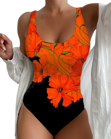 Dalia – Tropical Bloom One-Piece Swimsuit for Women