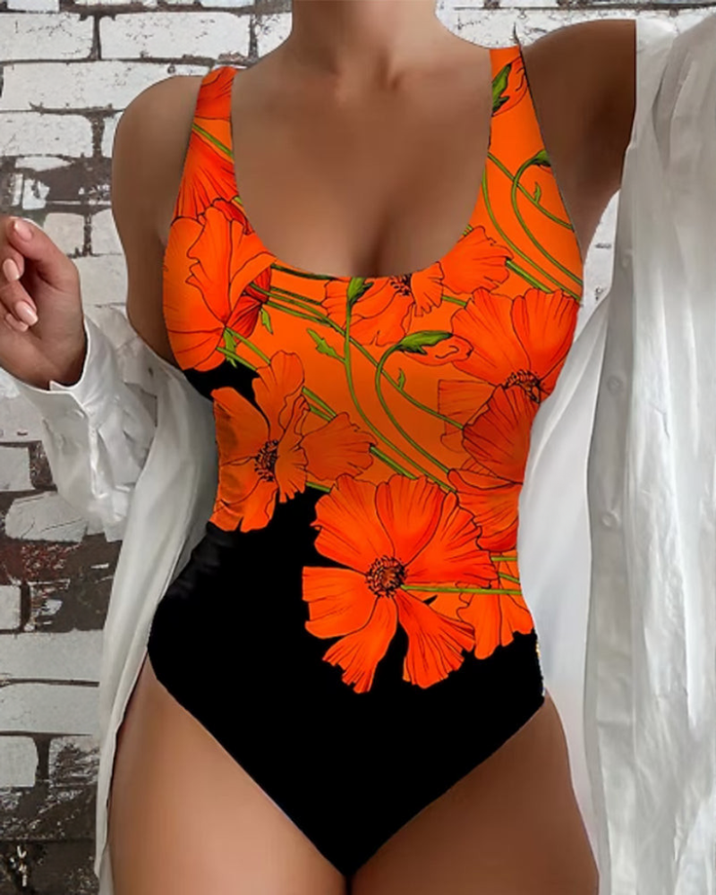 Dalia – Tropical Bloom One-Piece Swimsuit for Women