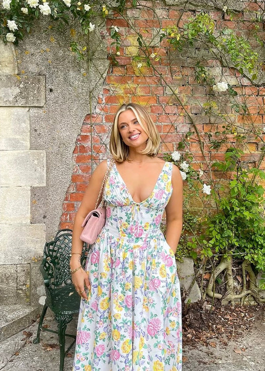 Rosavelle – Garden Bloom Midi Dress for Women