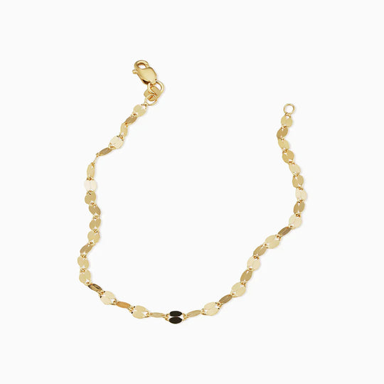 Faye – Gold-Plated Oval Link Bracelet for Women