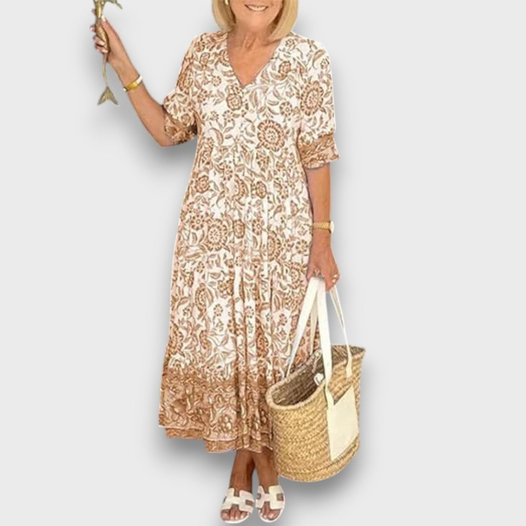 Mirelda – Summer Dress with Floral Lightness