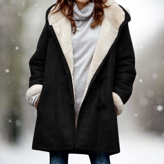 Melany – Faux Fur Lined Winter Coat for Women